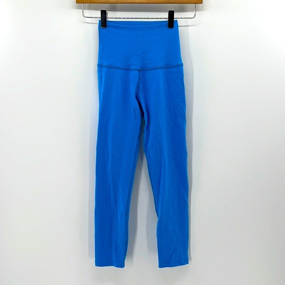Beyond Yoga High Waisted Cropped Leggings - Bright Blue - XS